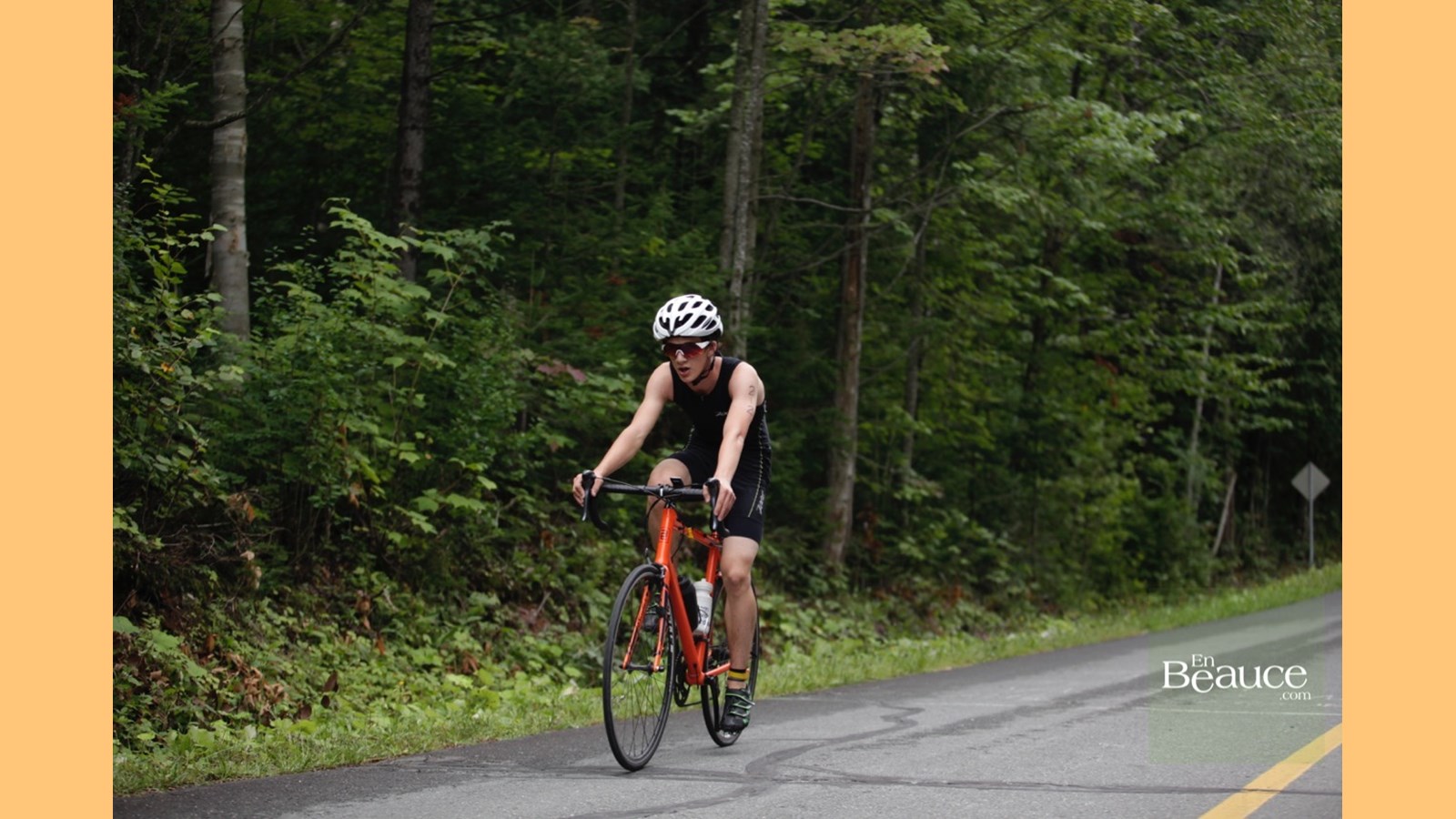 EN IMAGES : le triathlon du Lac-Poulin (partie vélo)