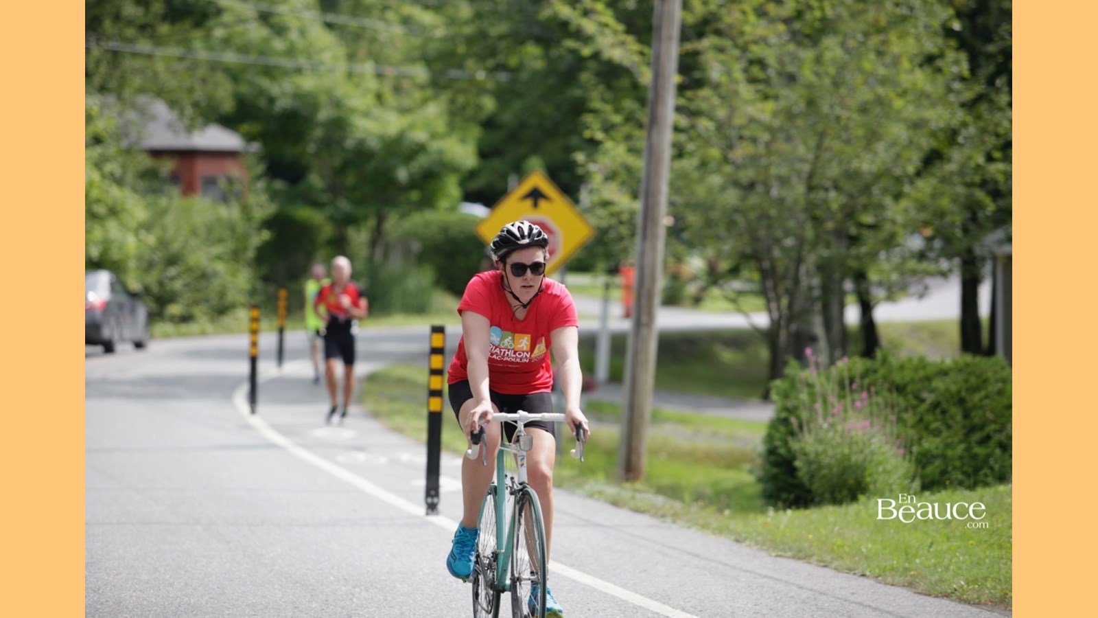 EN IMAGES : le triathlon du Lac-Poulin (partie vélo)