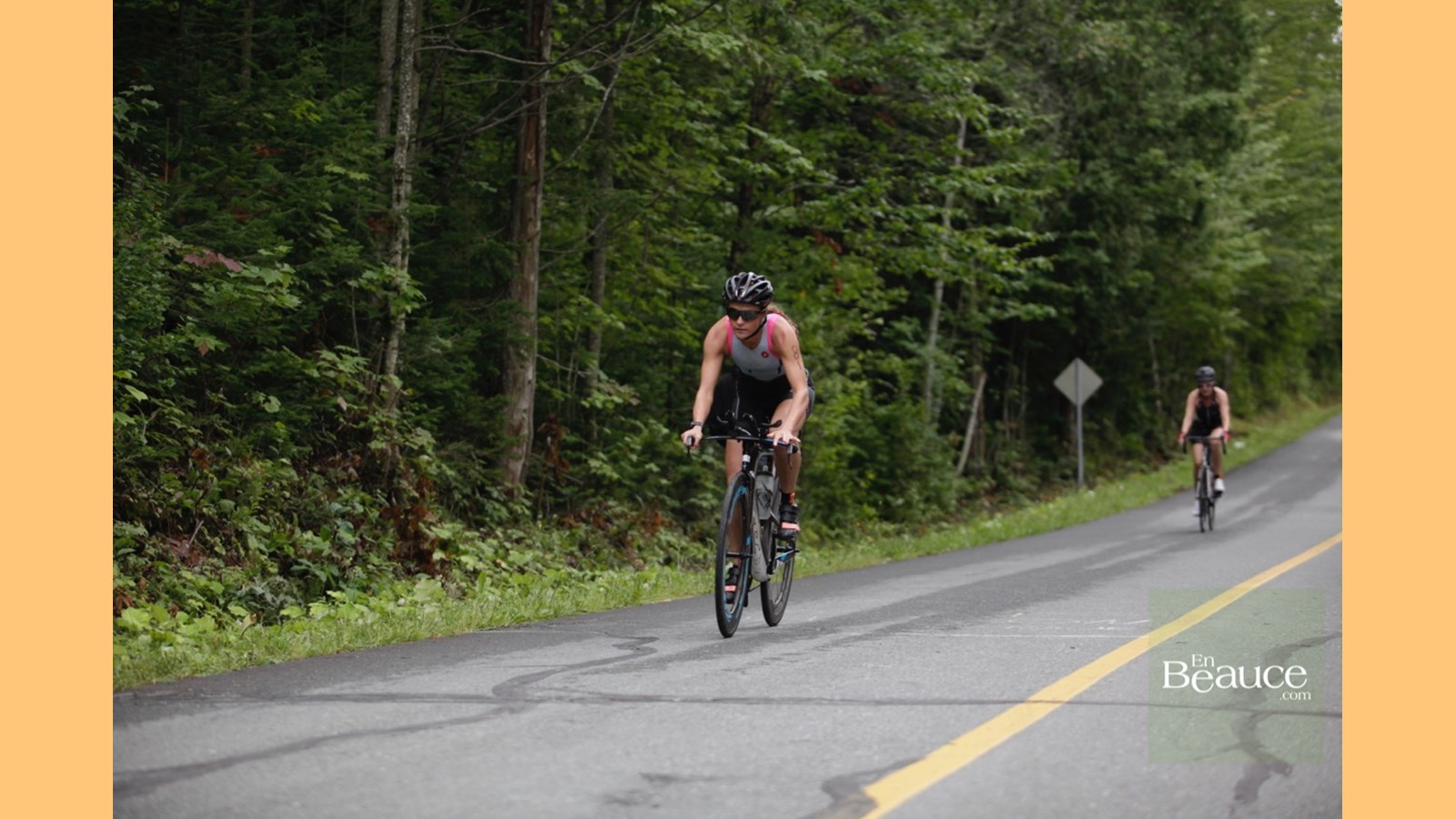 EN IMAGES : le triathlon du Lac-Poulin (partie vélo)