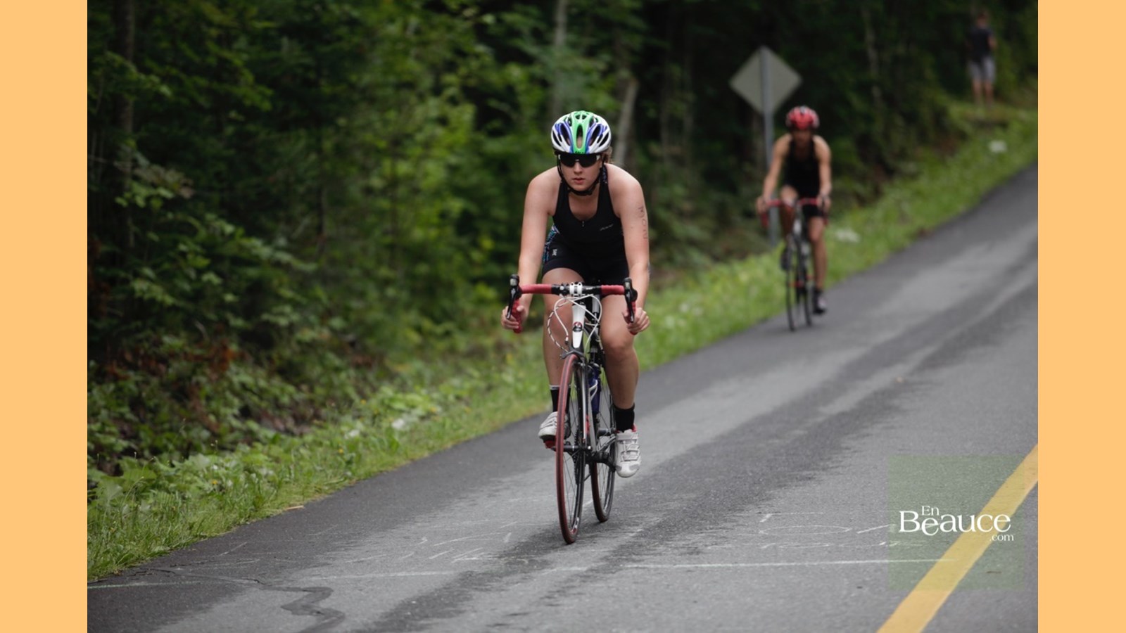 EN IMAGES : le triathlon du Lac-Poulin (partie vélo)