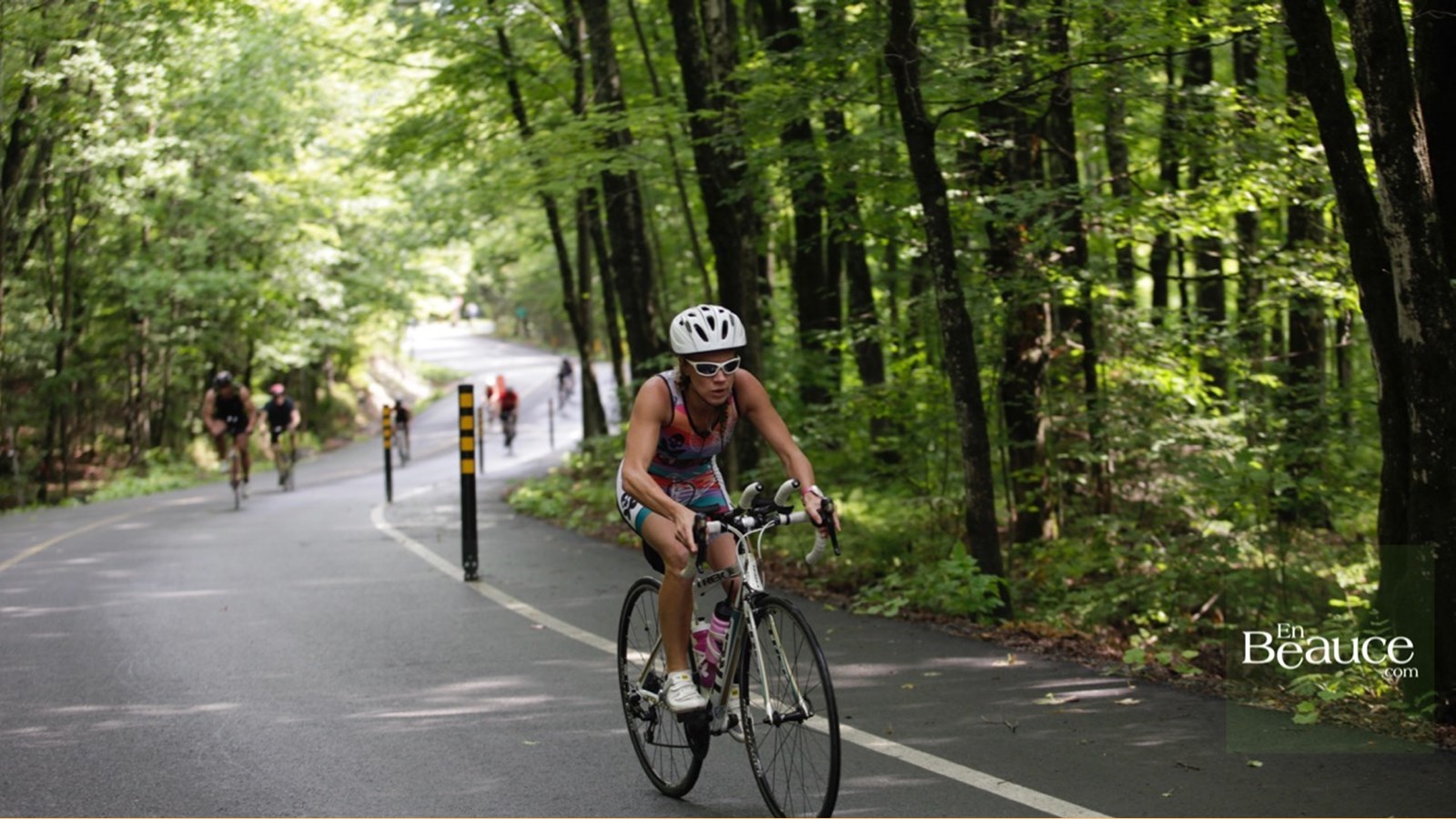 EN IMAGES : le triathlon du Lac-Poulin (partie vélo)