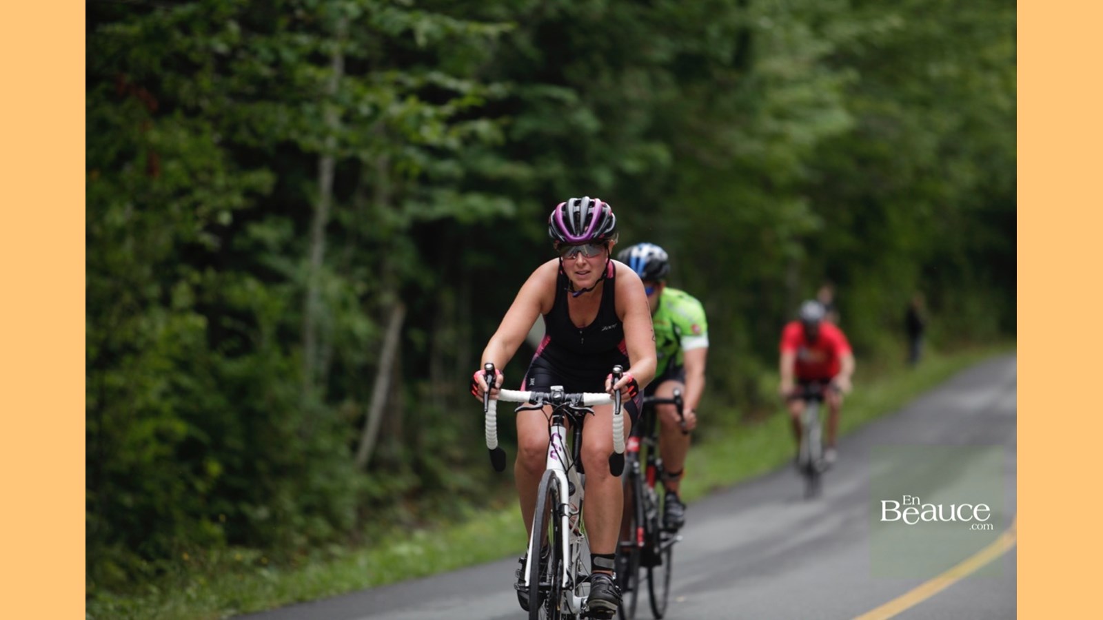 EN IMAGES : le triathlon du Lac-Poulin (partie vélo)