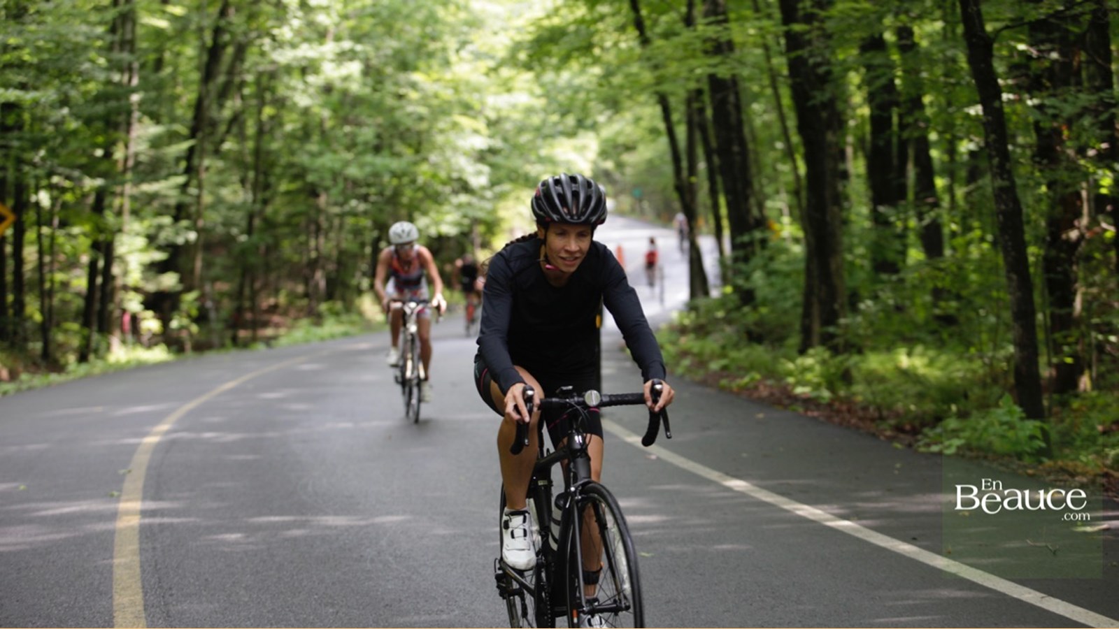 EN IMAGES : le triathlon du Lac-Poulin (partie vélo)