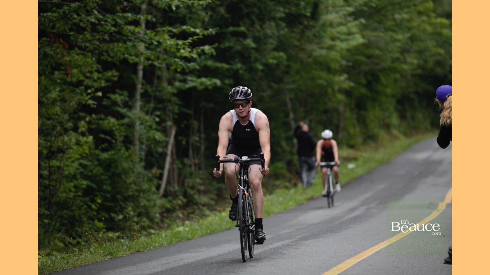 EN IMAGES : le triathlon du Lac-Poulin (partie vélo)