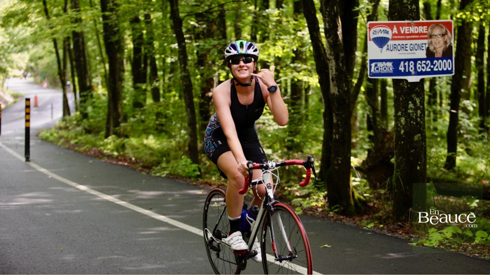 EN IMAGES : le triathlon du Lac-Poulin (partie vélo)