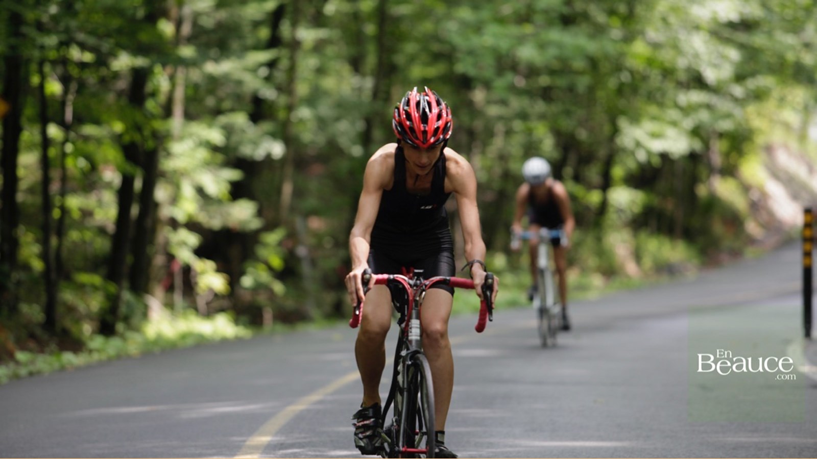 EN IMAGES : le triathlon du Lac-Poulin (partie vélo)