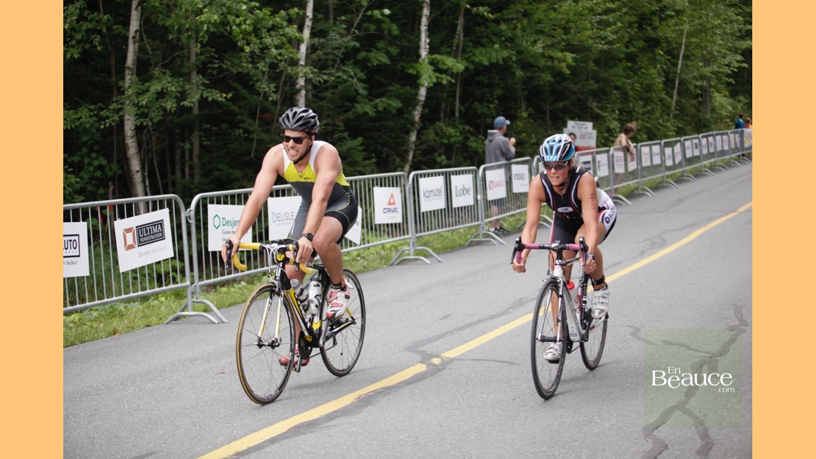 EN IMAGES : le triathlon du Lac-Poulin (partie vélo)