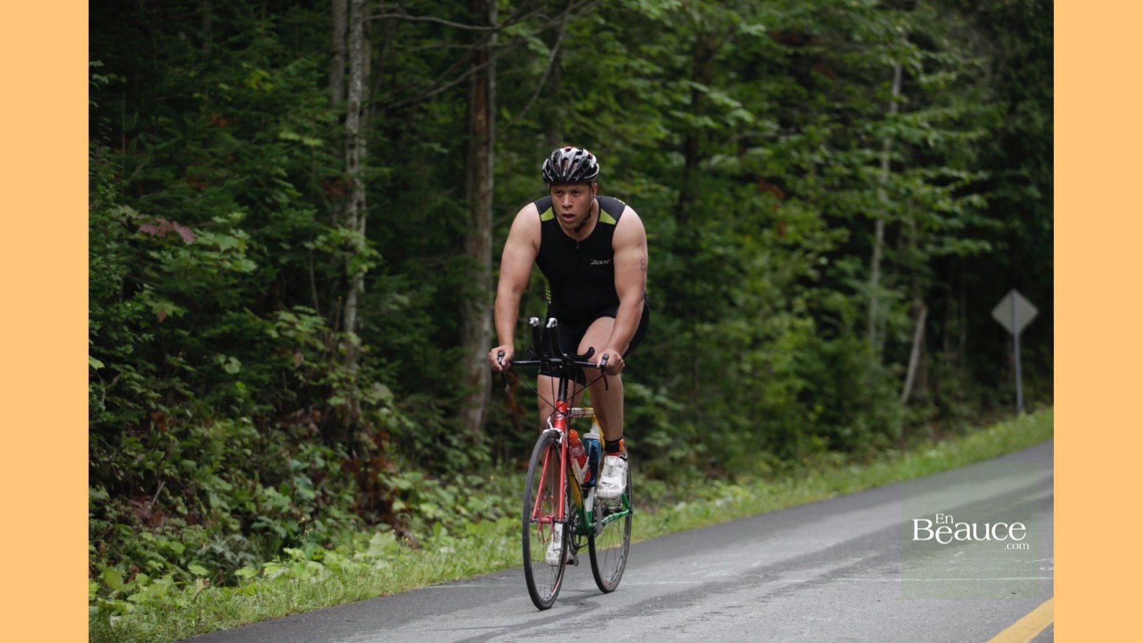 EN IMAGES : le triathlon du Lac-Poulin (partie vélo)