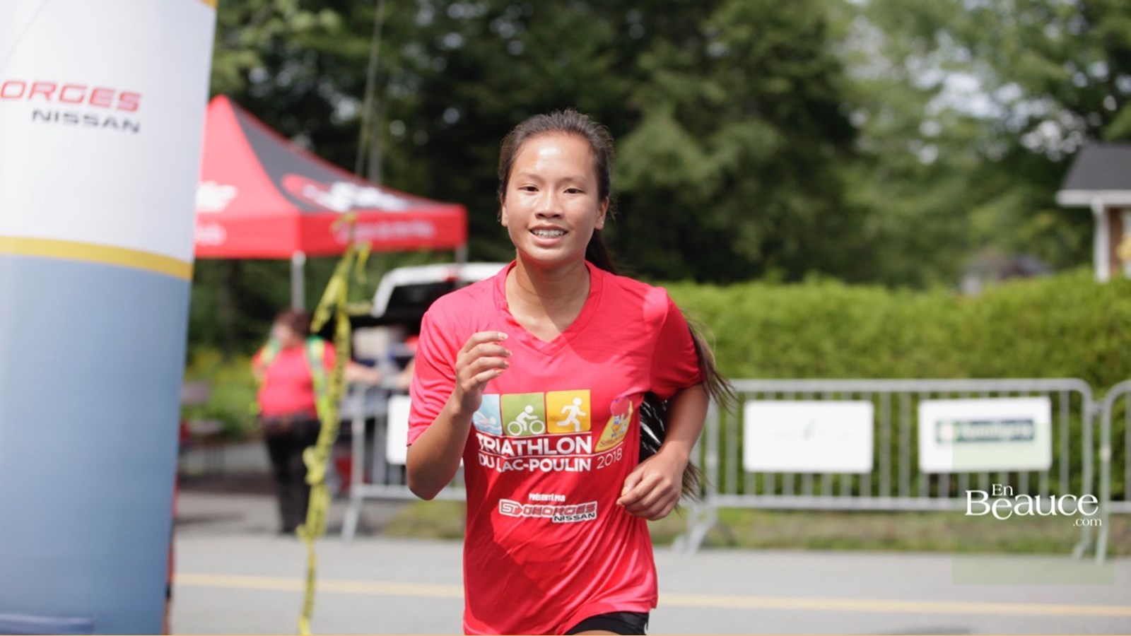 EN IMAGES : le triathlon du Lac-Poulin (partie course)