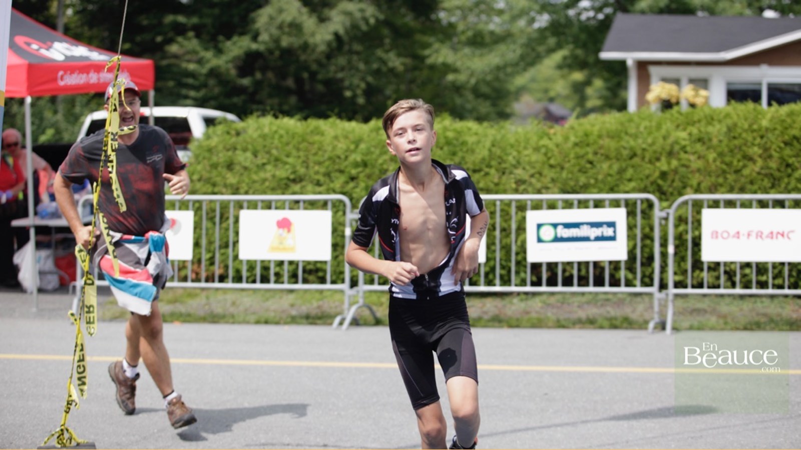 EN IMAGES : le triathlon du Lac-Poulin (partie course)