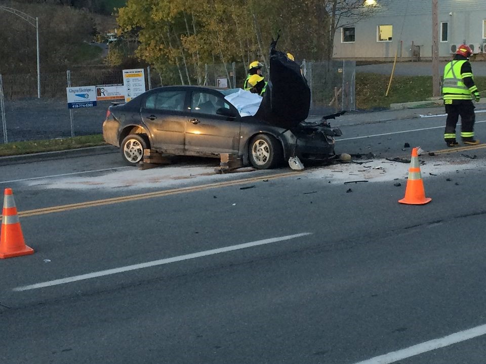 Sévère collision sur le boulevard Renault à Beauceville