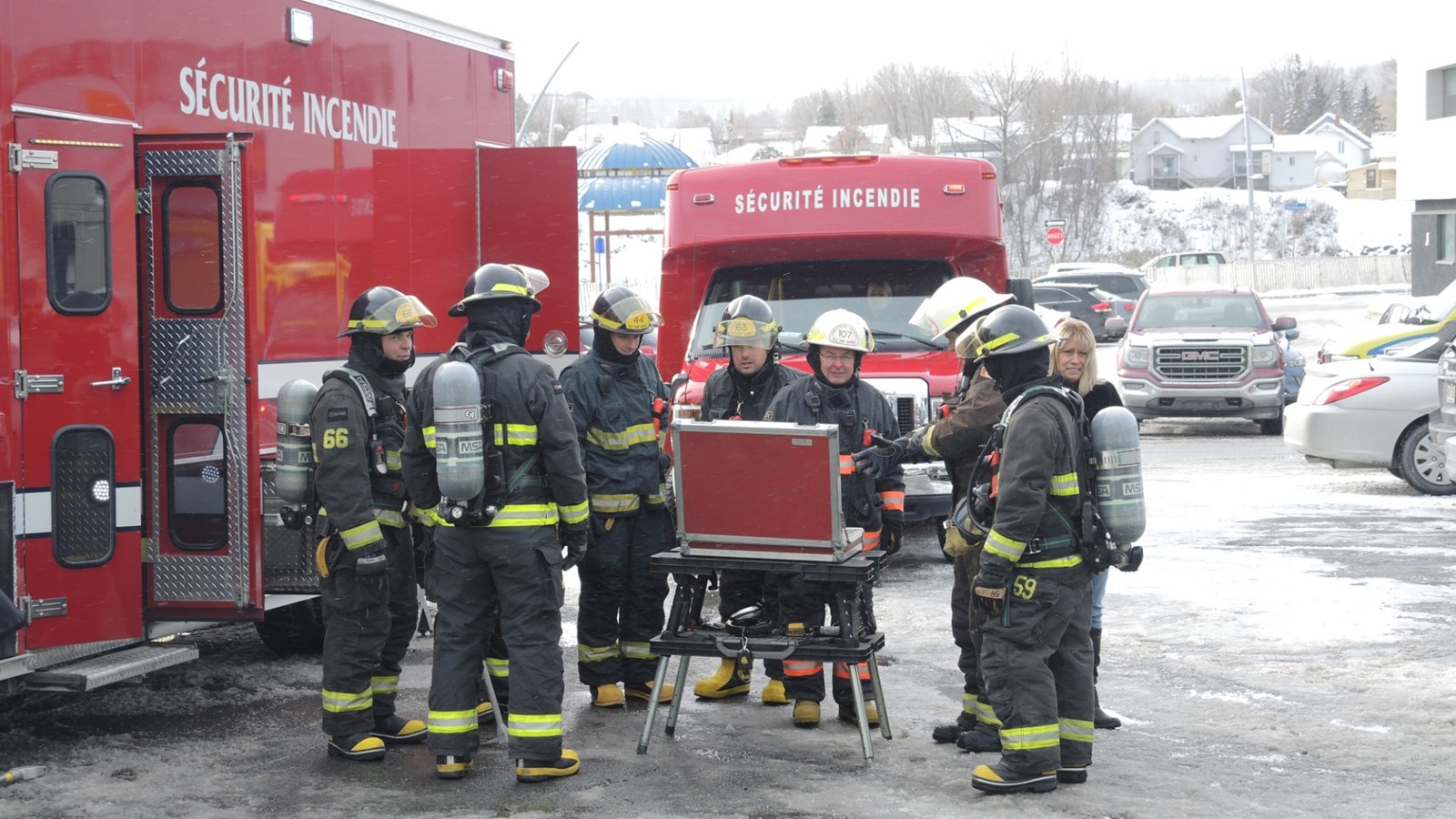Les pompiers de Saint-Georges interviennent dans l'édifice Canam