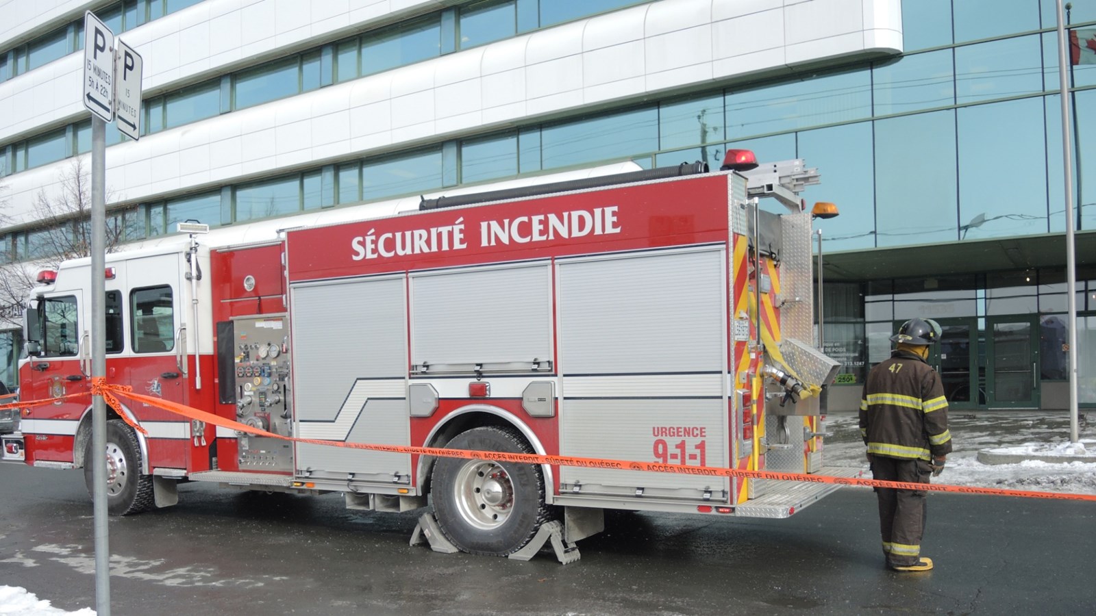 Les pompiers de Saint-Georges interviennent dans l'édifice Canam