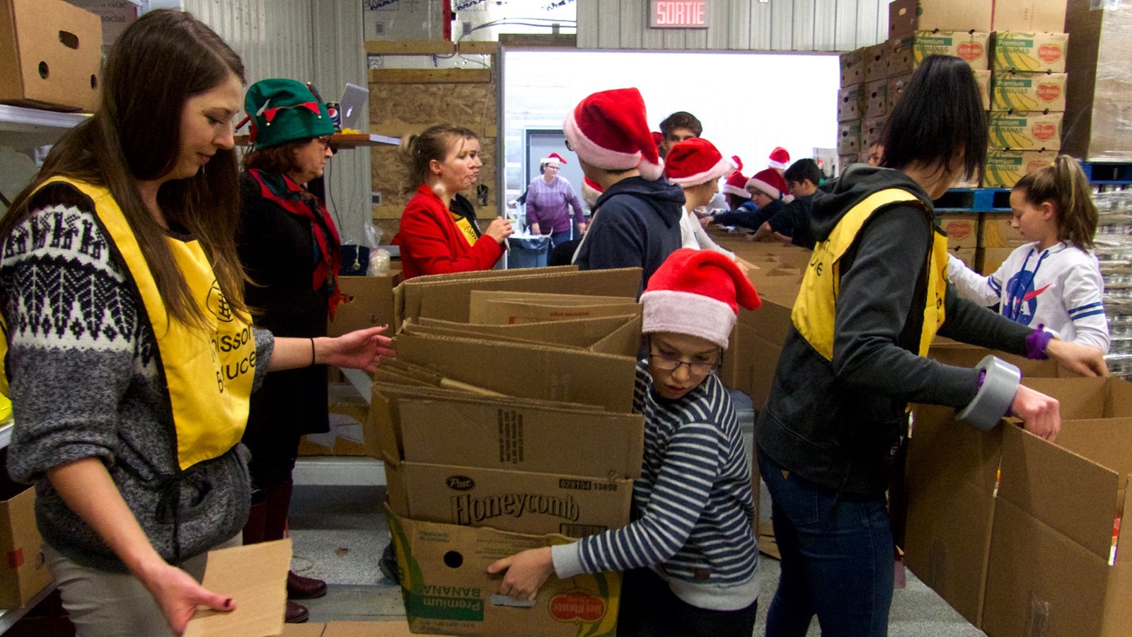 Les locaux de Moisson Beauce se transforment en atelier du père Noël