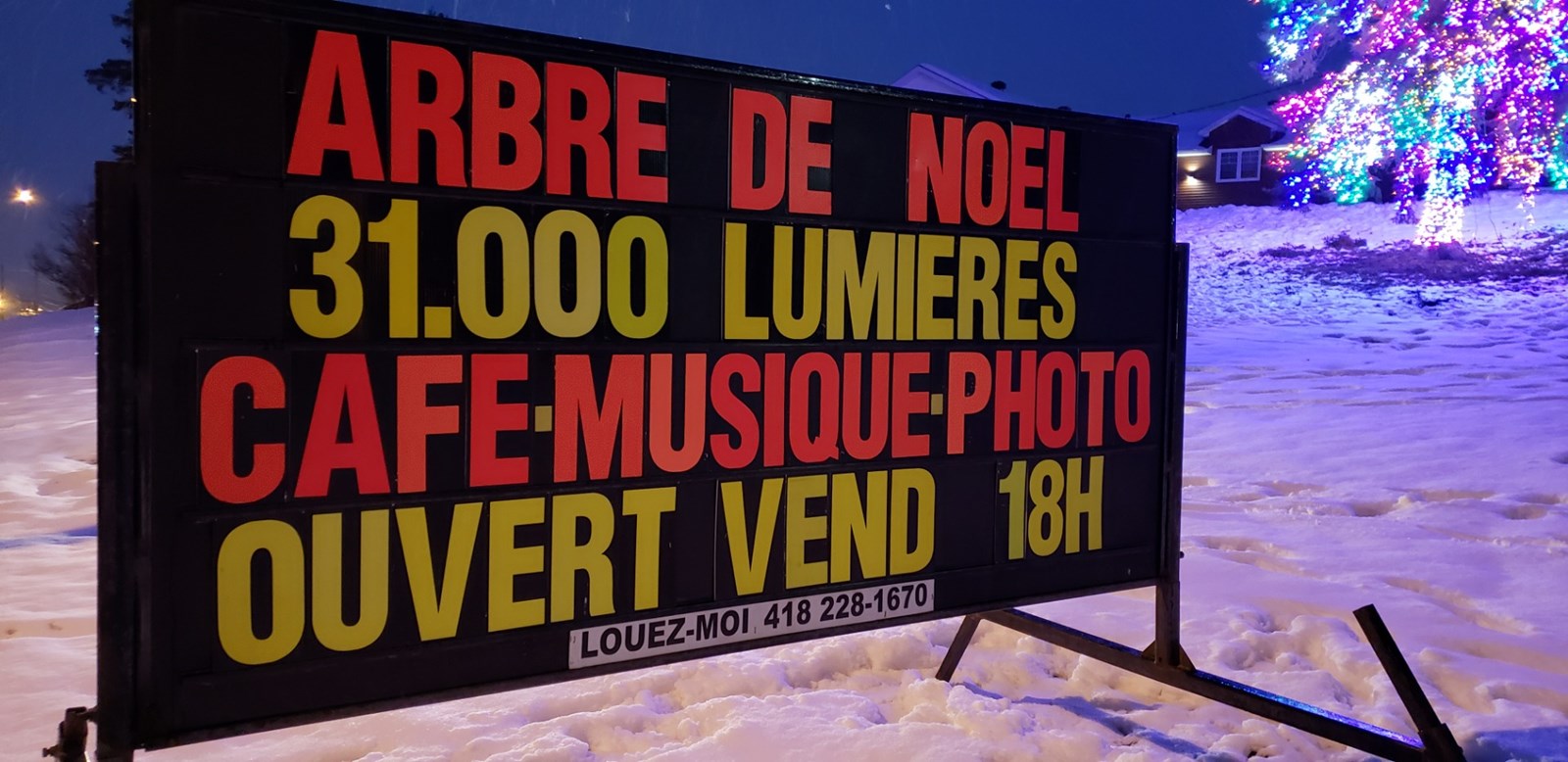 31 000 lumières en hommage à chaque citoyen de St-Georges