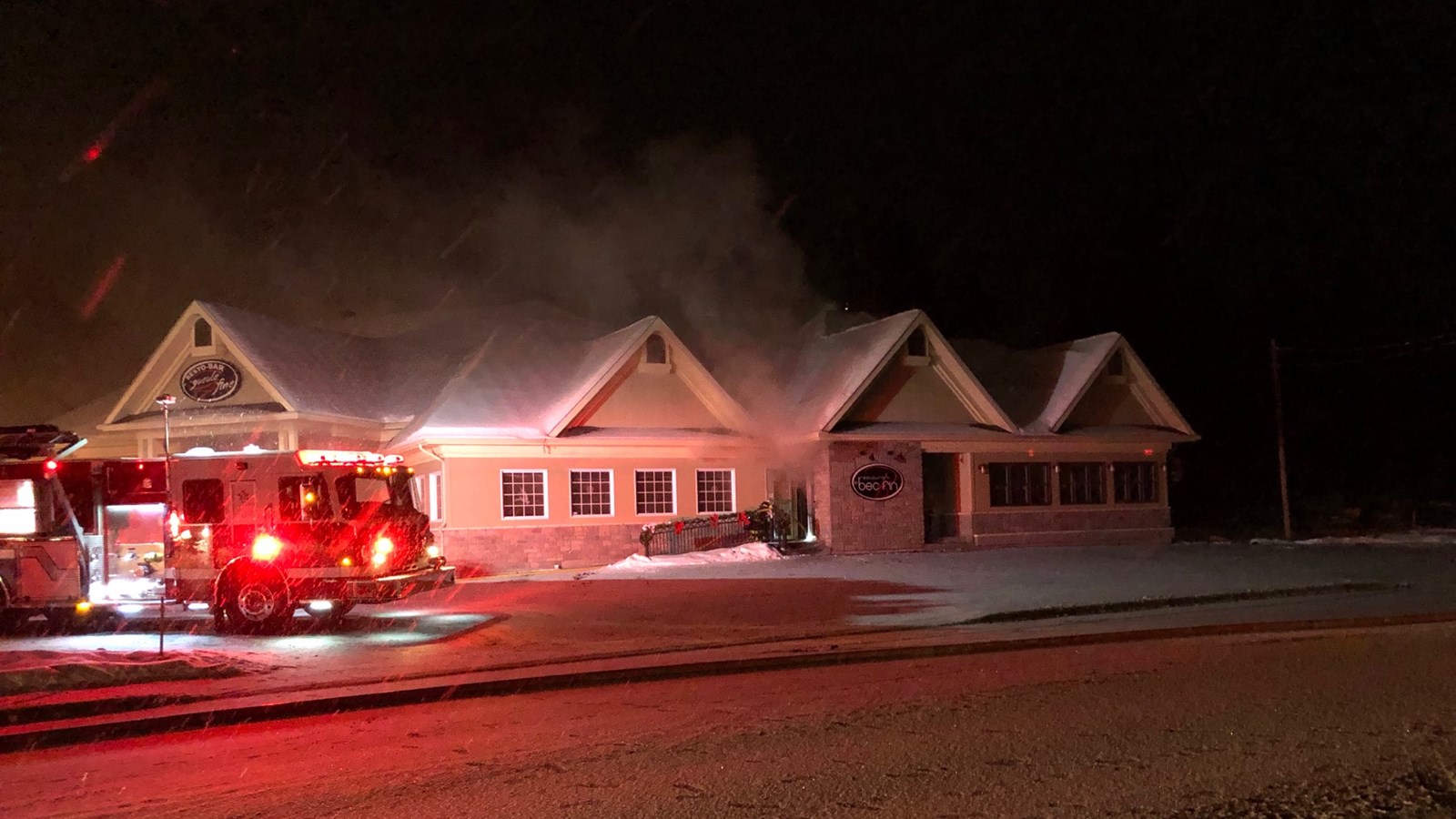 Incendie au restaurant le Bec Fin de Saint-Georges.