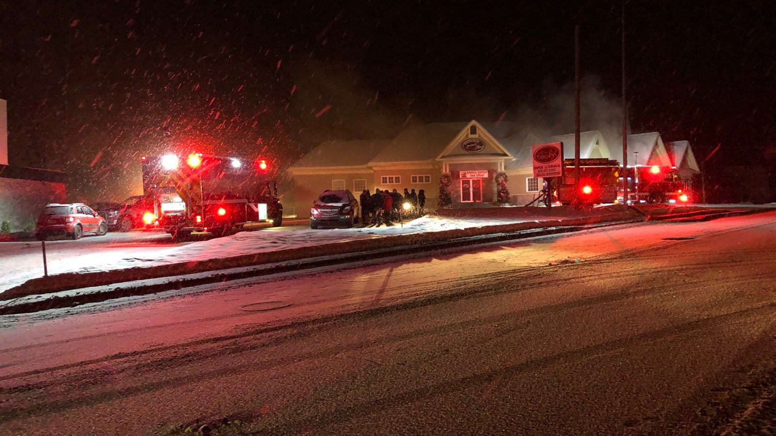 Incendie au restaurant le Bec Fin de Saint-Georges.