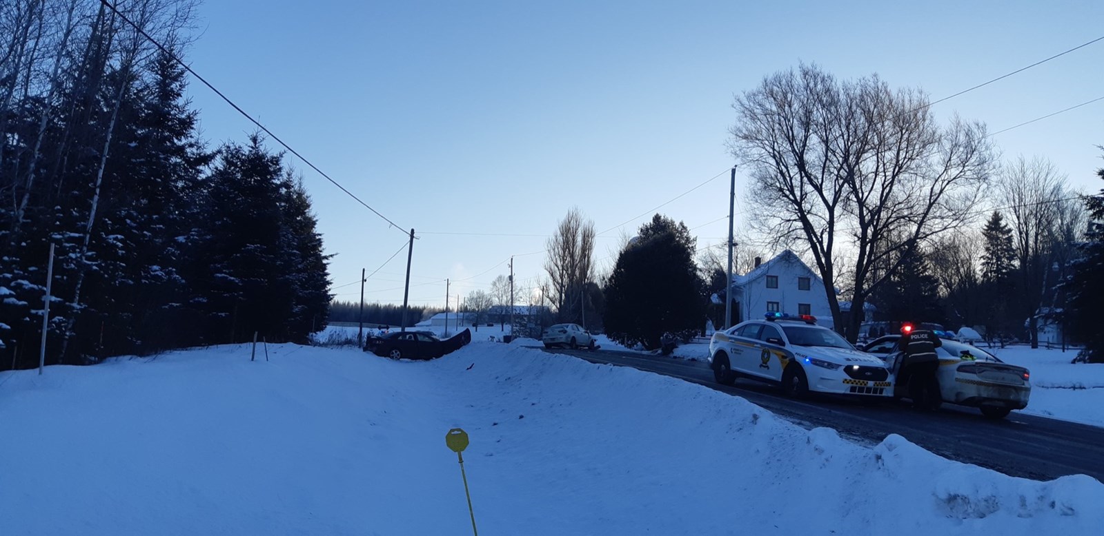 Important accident à sur l'avenue Lambert à Beauceville