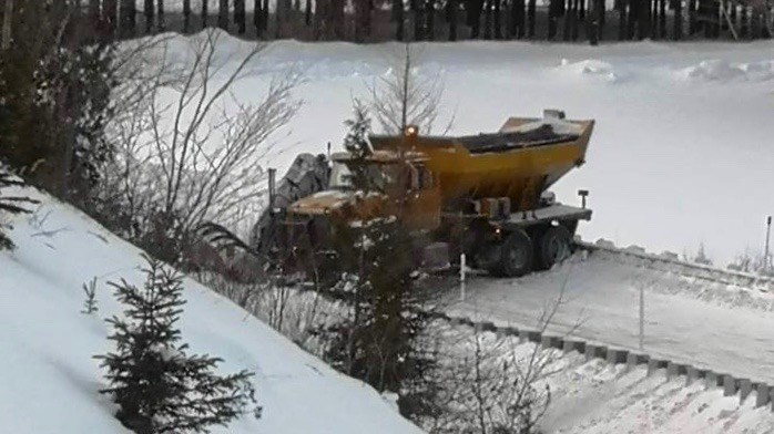 Le chasse-neige lors de l'incident