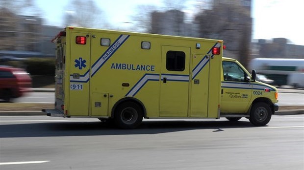 Sortie de route sur la 73 à Beauceville