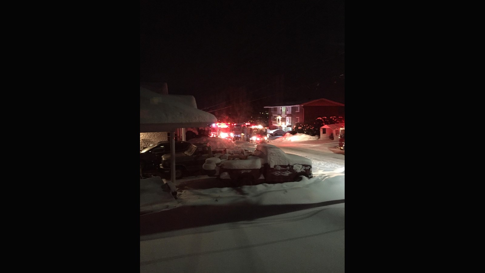 Intervention des pompiers dans la 139e rue à Saint-Georges