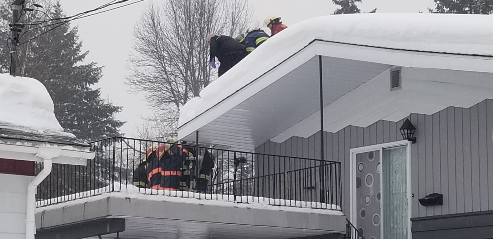 L'évacuation s'est faites à l'arrière de la maison 