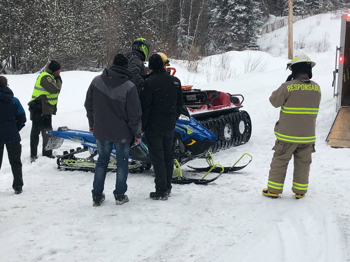 Un accident de motoneige à St-Georges