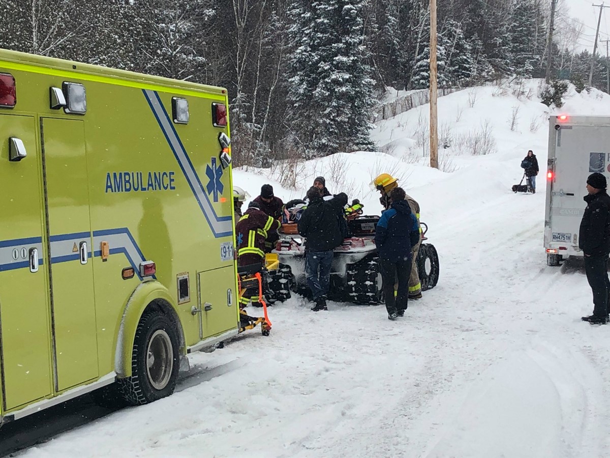Un accident de motoneige à St-Georges