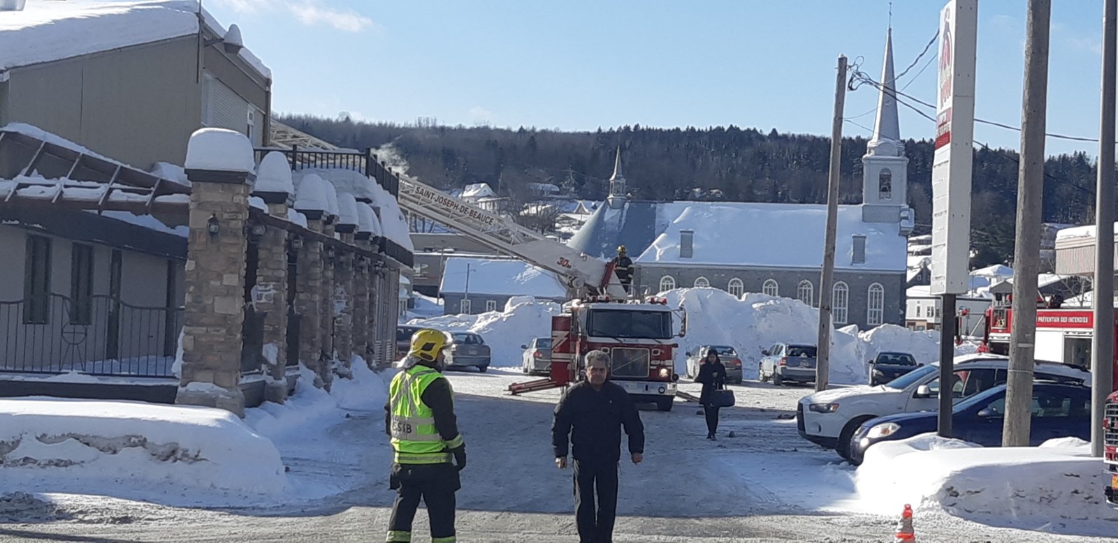 Évacuation en cours dans un commerce de Beauceville