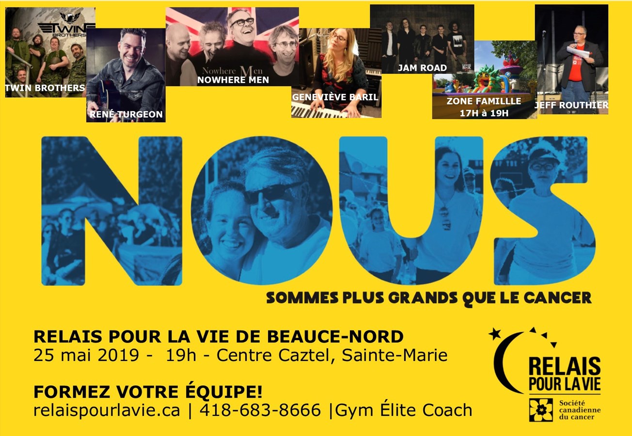 Le Relais pour la vie de Beauce-Nord dévoile sa nouvelle image