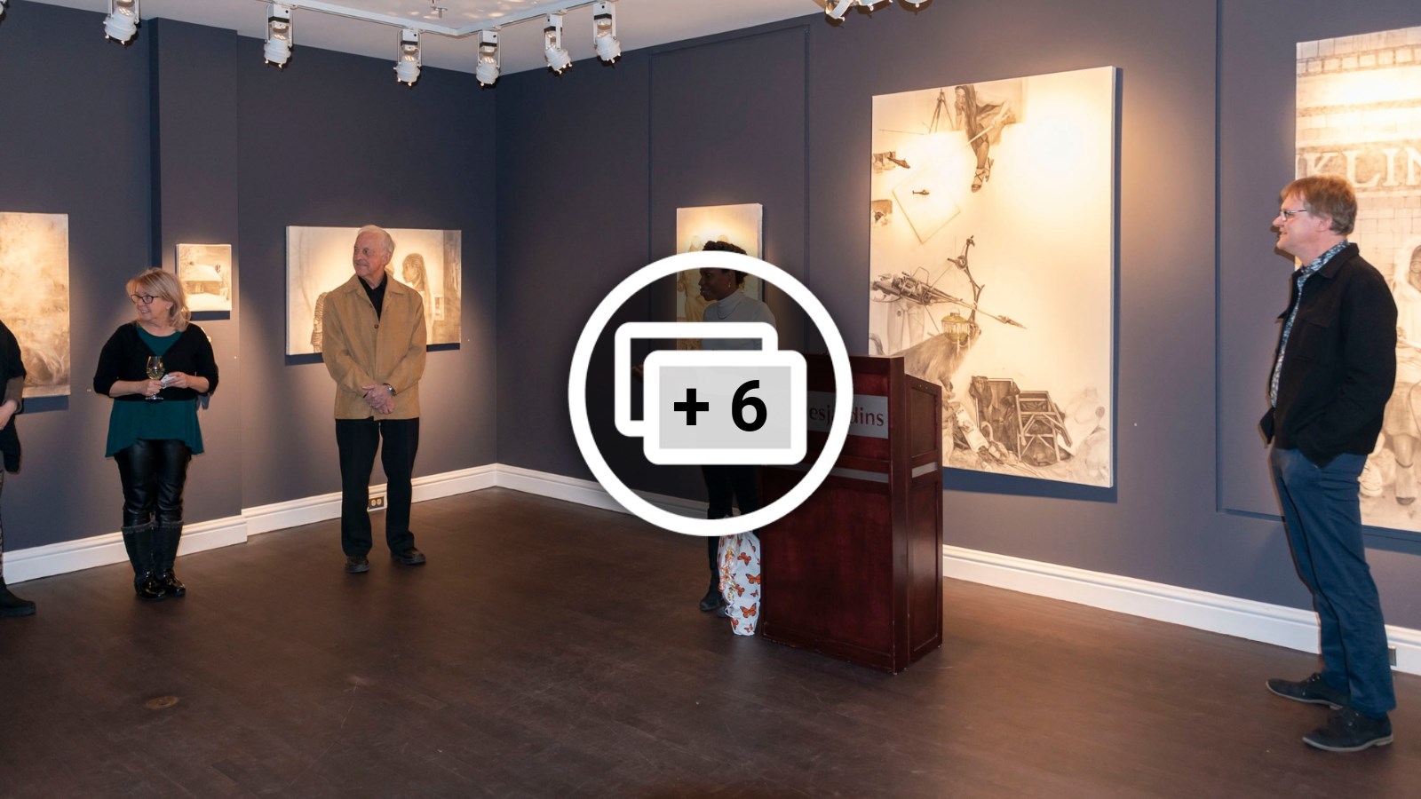 Vernissage de l'exposition « La Sapinière » de Valérie Gilbert