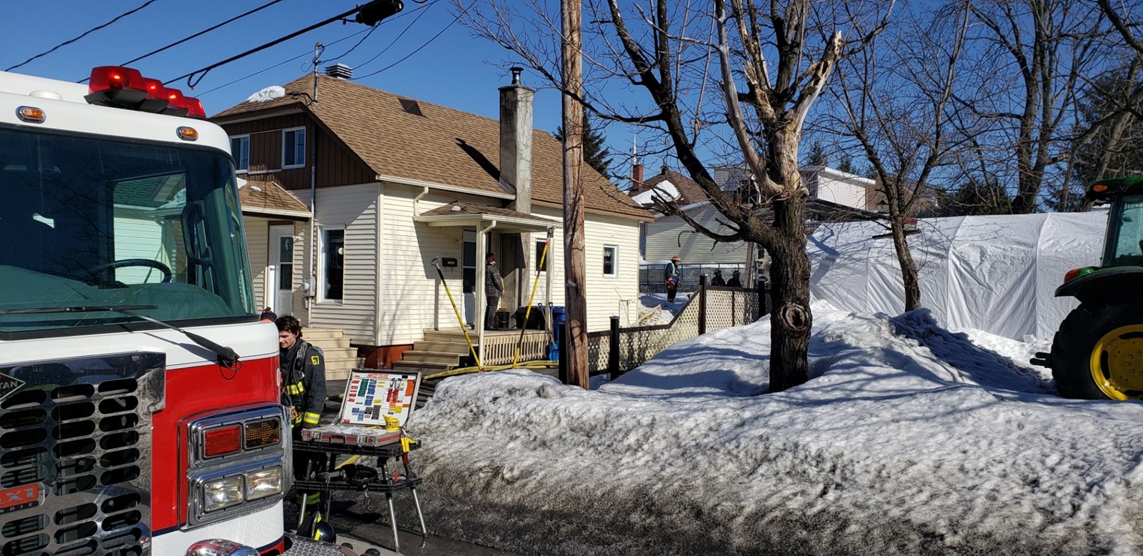 Un incendie sur la 14e rue Ouest à St-Georges