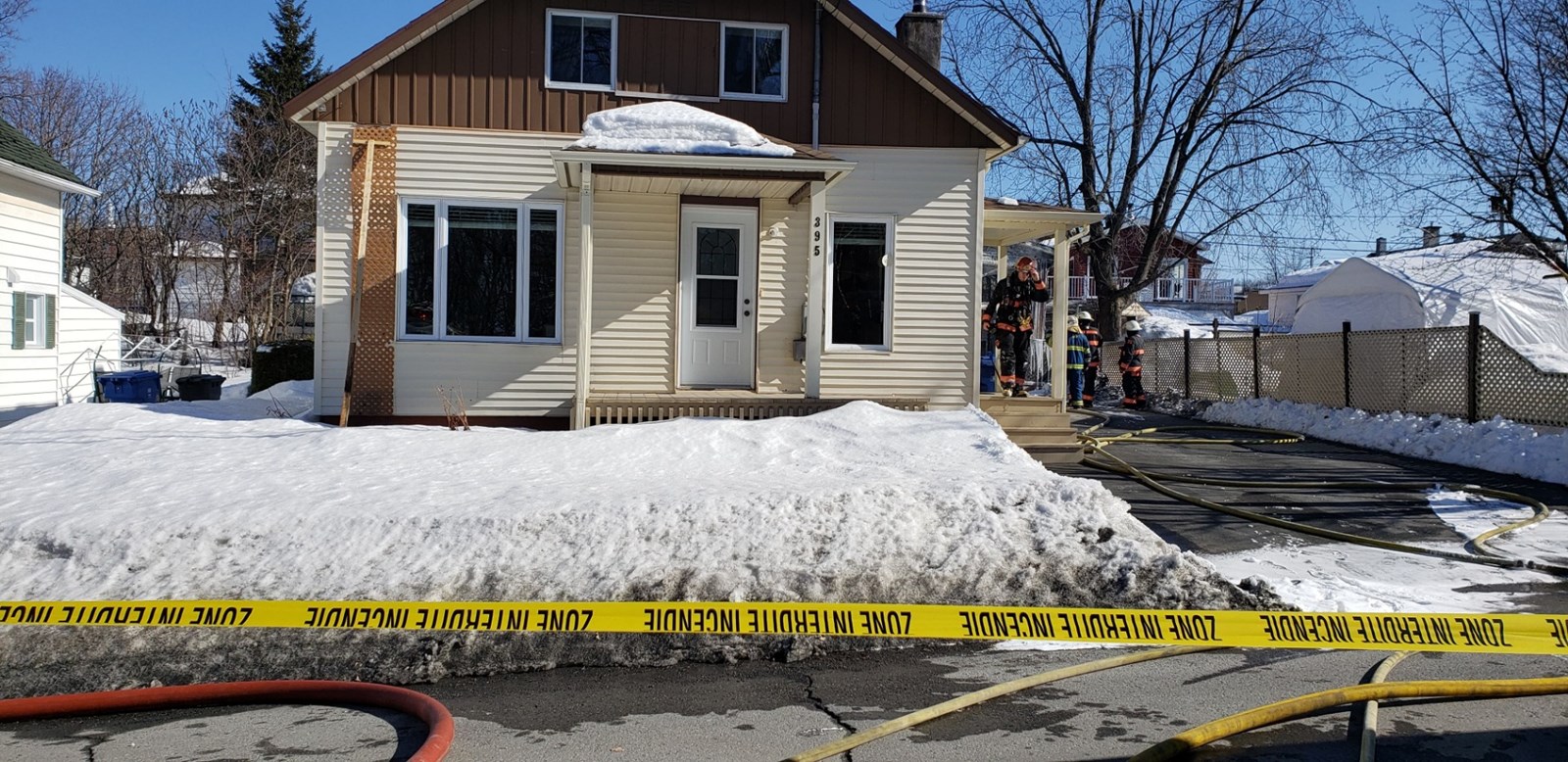 Un incendie sur la 14e rue Ouest à St-Georges
