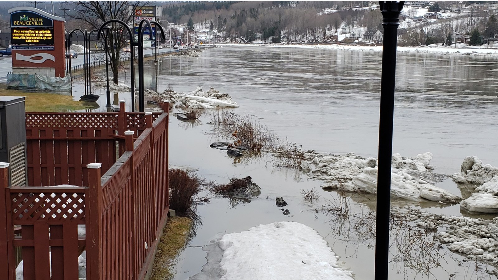 Inondations printanières : Beauceville et St-Joseph le niveau de la rivière en hausse