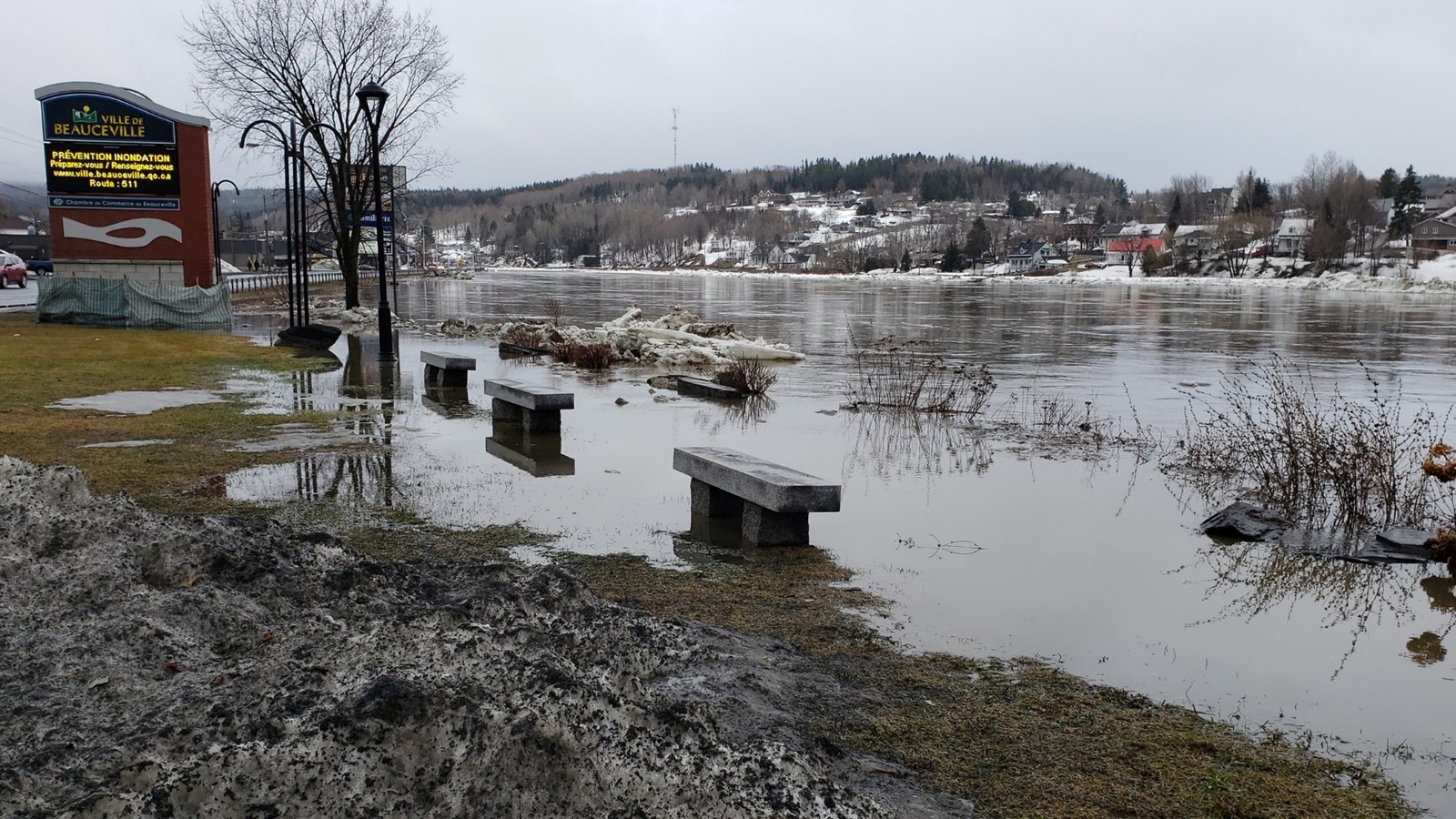 Inondation à Beauceville