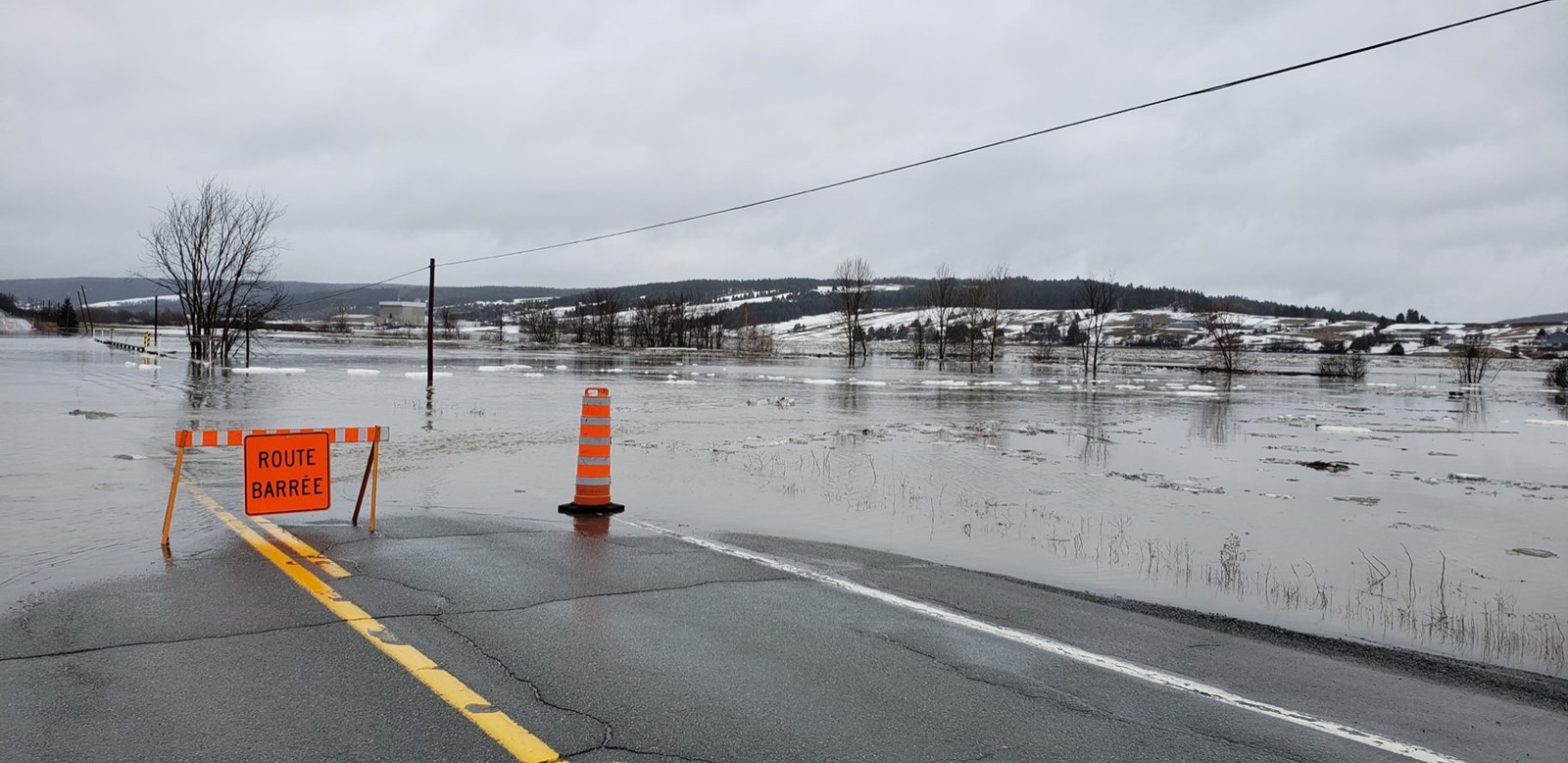 Inondations : coupures d’électricité à Beauceville
