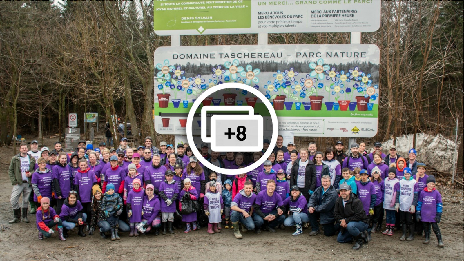 120 bénévoles nettoient le parc du Domaine Taschereau 