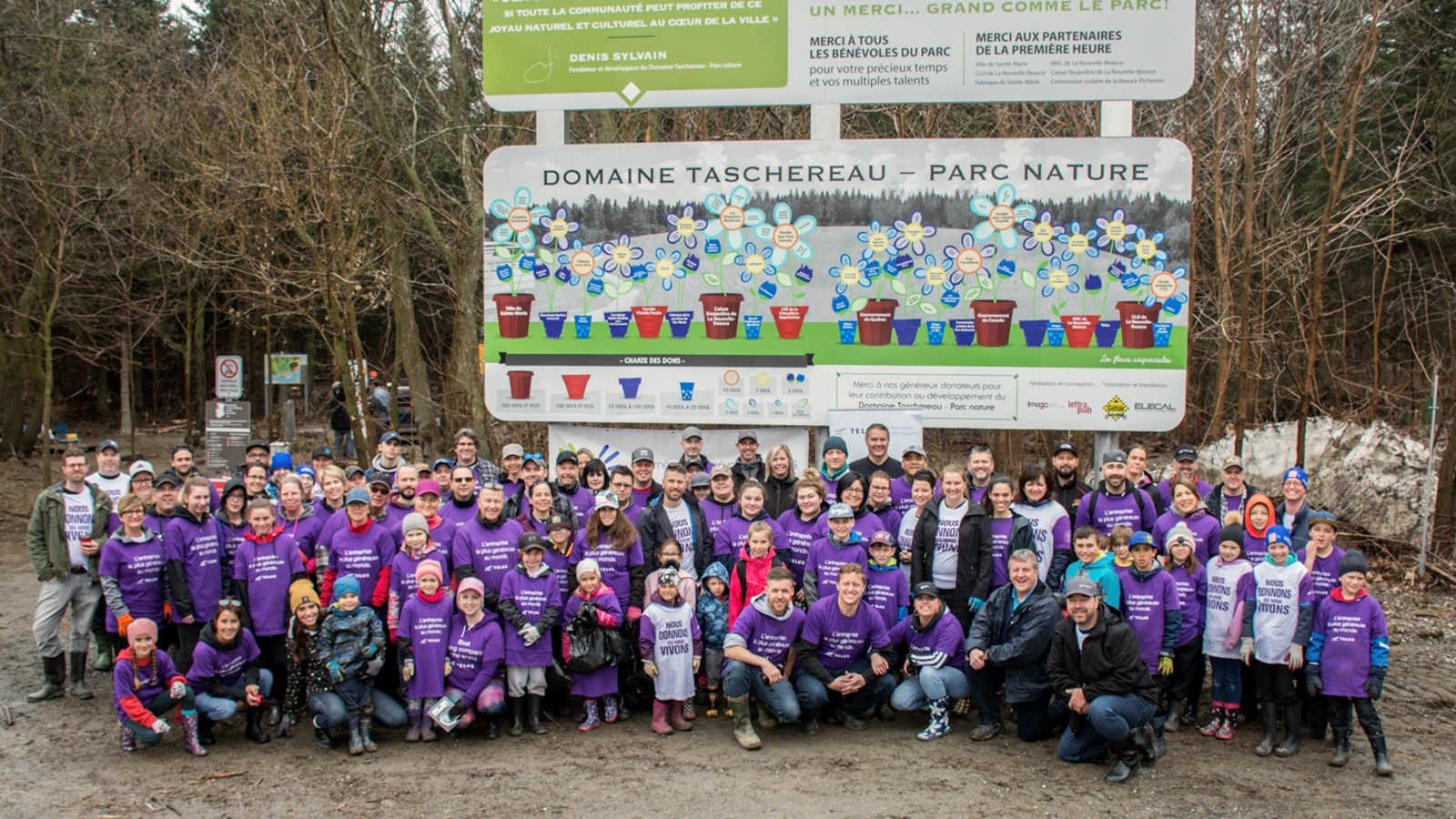 120 bénévoles nettoient le parc du Domaine Taschereau 