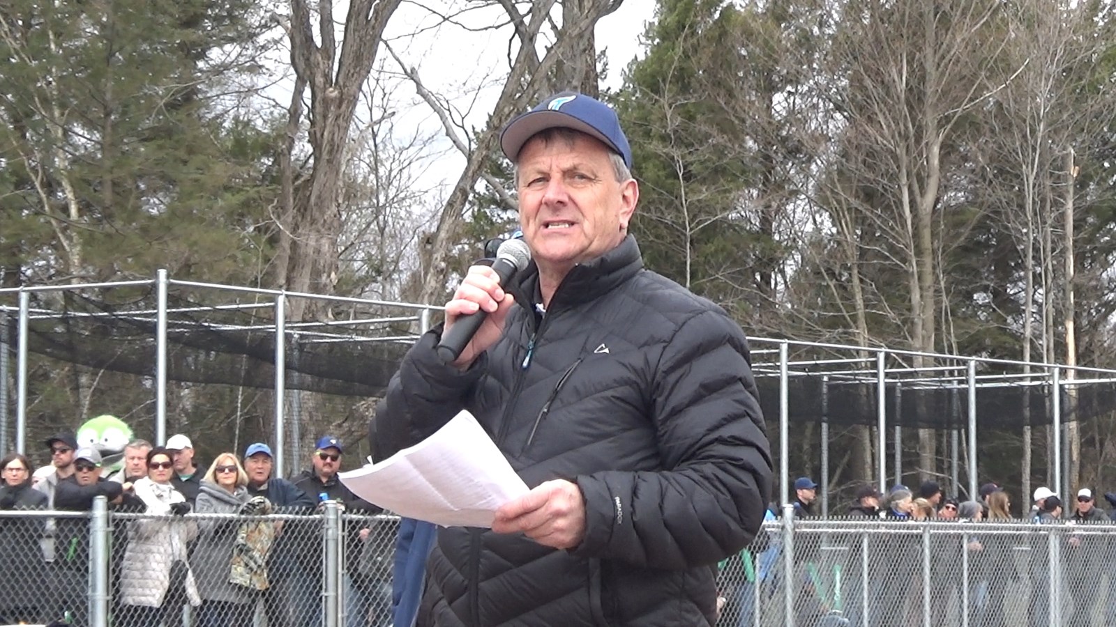 Pascal Goyette présente l'inauguration du Stade Julien-Faucher