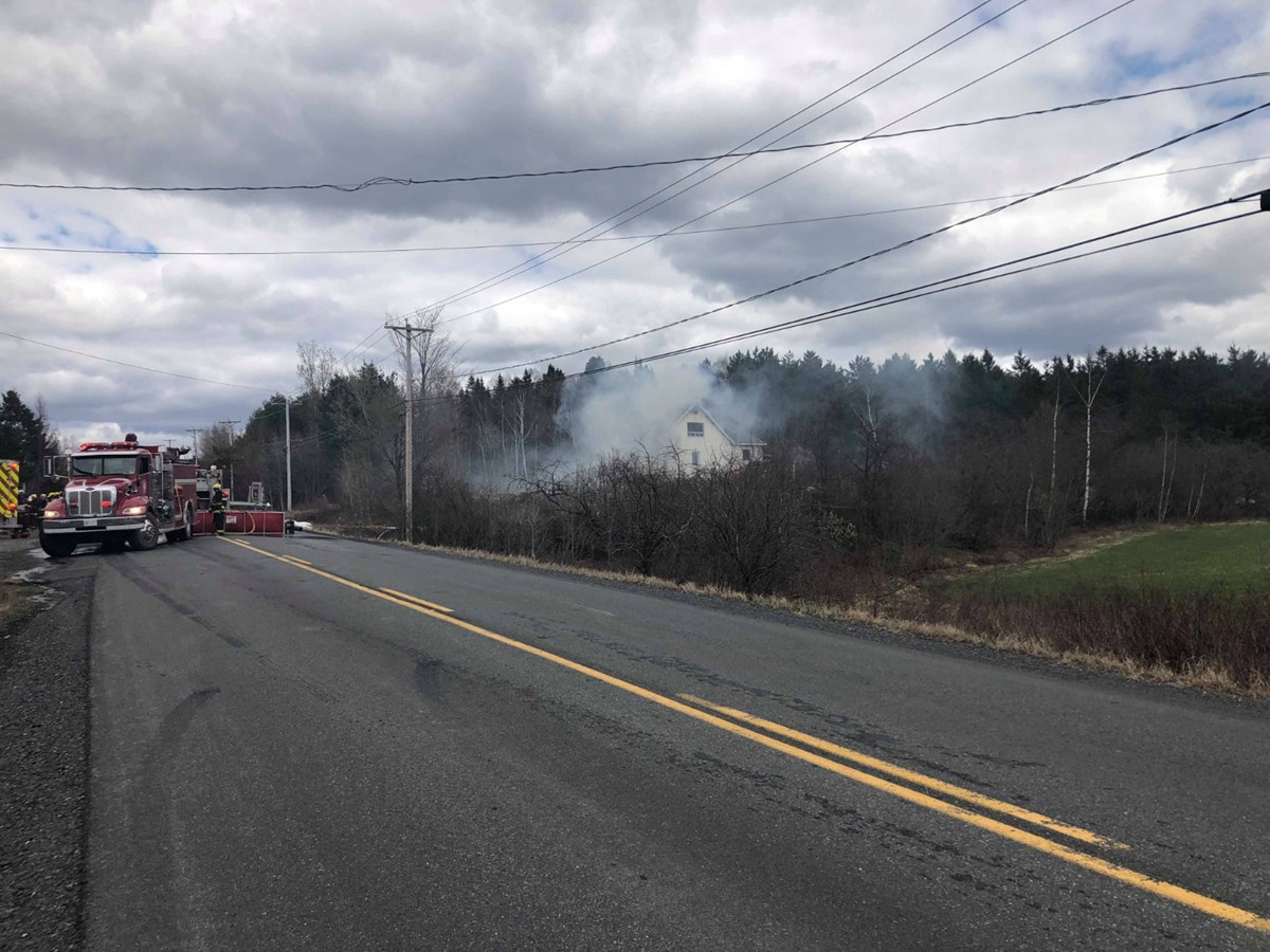 Incendie en cours dans une résidence de la route Fraser à Beauceville