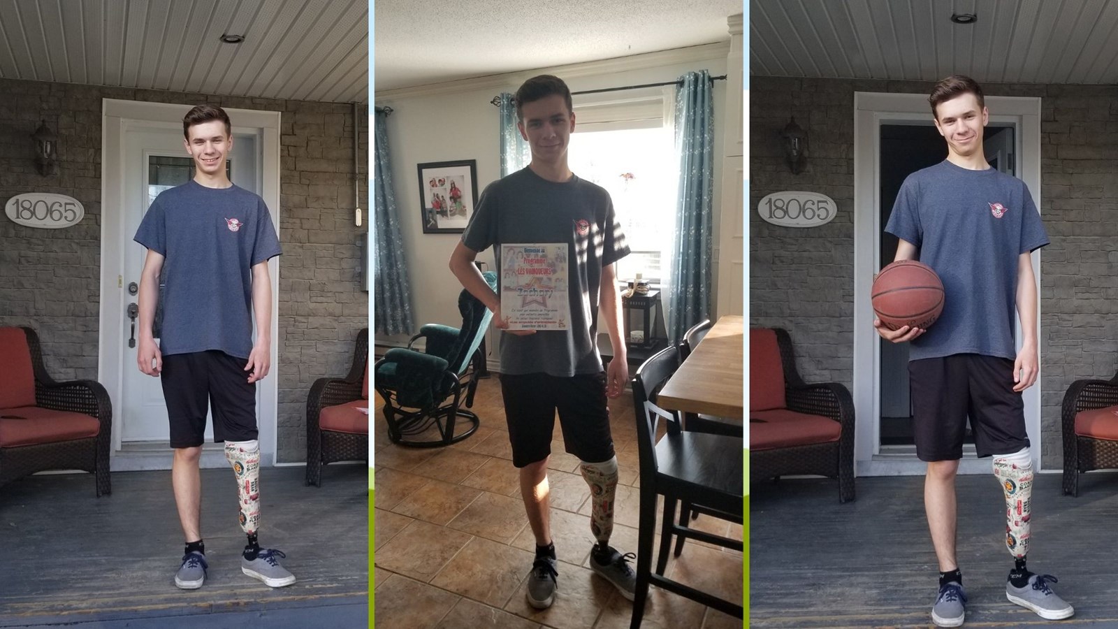 Zachary Genesse, un exemple pour les jeunes amputés