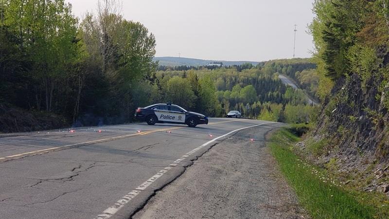 Un violent accident entre une moto et une auto sur la route 271
