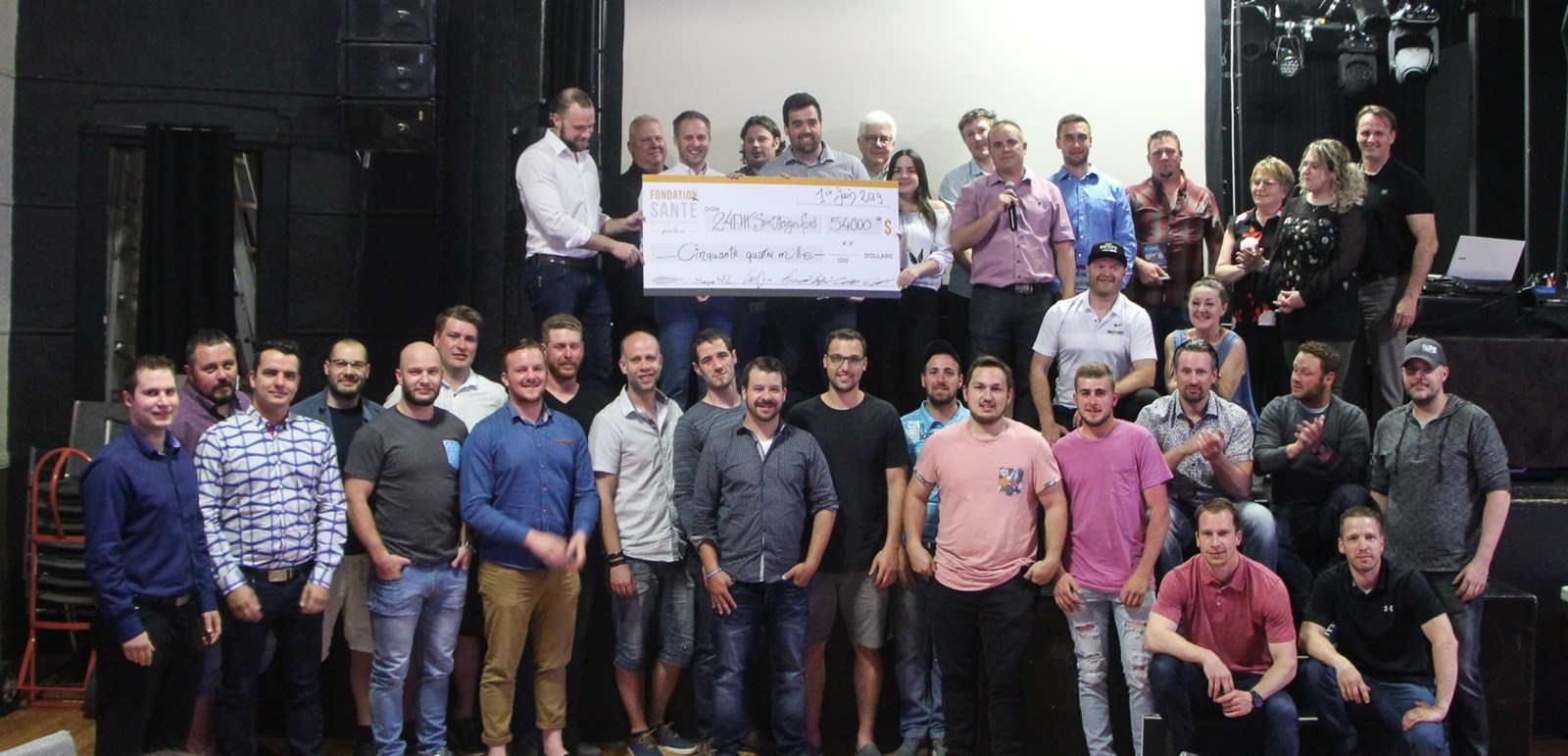 Le 24 DH remet 54 000 $ à la Fondation Santé Beauce-Etchemin