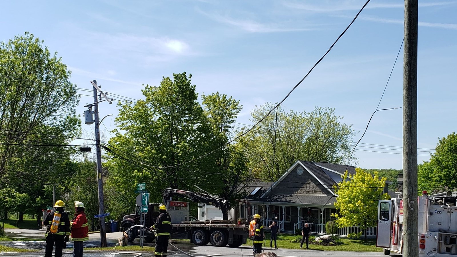 Début d'incendie d'une résidence de St-Victor sur la rue Principale