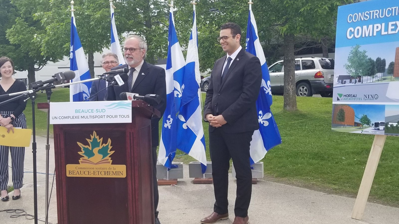 Claude Morin était fortement ému par l'annonce