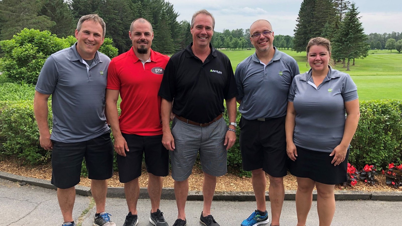 Philippe Cloutier, Mathieu Lacroix, Alexandre Lacroix,Tony Turcotte et Hélène Latulippe.