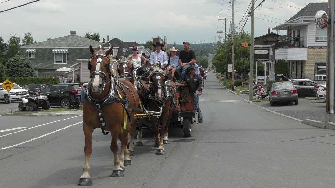 Normand DeLessard présente la parade de chevaux de Nashville en Beauce 2019