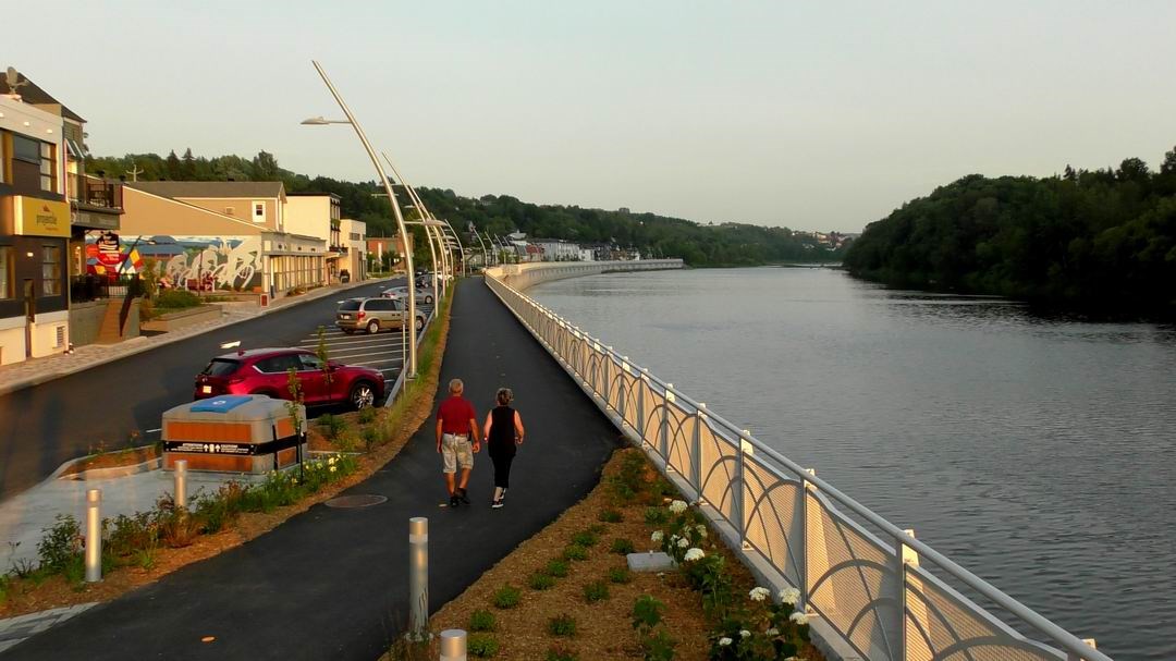 Normand DeLessard présente la promenade Redmond de St-Georges de Beauce