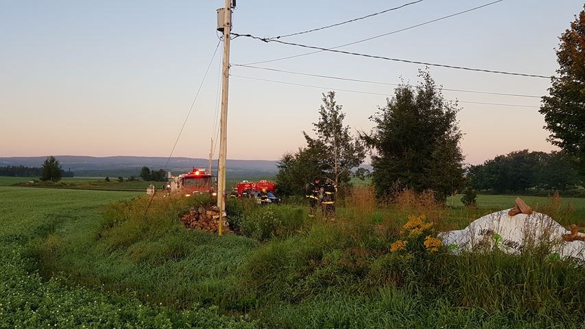 Un incendie de résidence tôt ce matin à Saints-Anges