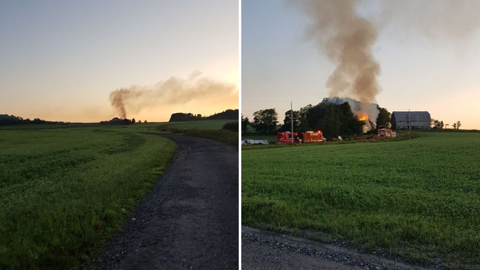 Un incendie de résidence tôt ce matin à Saints-Anges